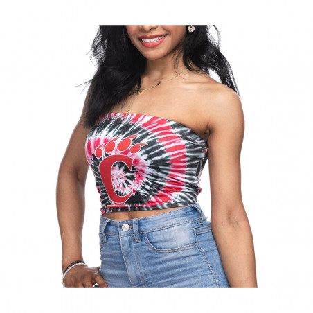 ZooZatz Cincinnati Bearcats Women's Tie-Dye Tube Top