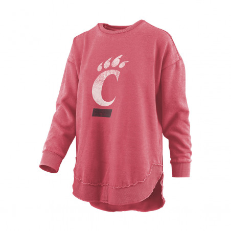 Cincinnati Bearcats Women's C-Paw Red Poncho Fleece