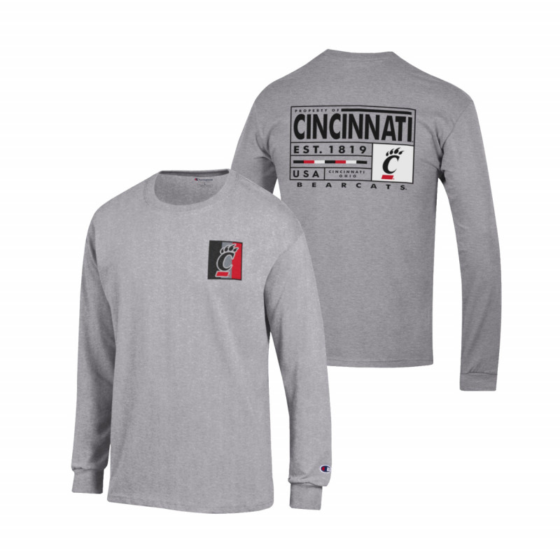 Cincinnati Bearcats Champion Block Long Sleeve Tee