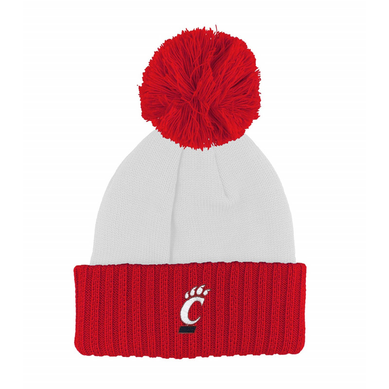 Cincinnati Bearcats Red & White Pom Hat