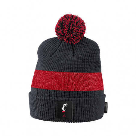 Nike Jumpman Cincinnati Red/Black Sideline Pom Beanie