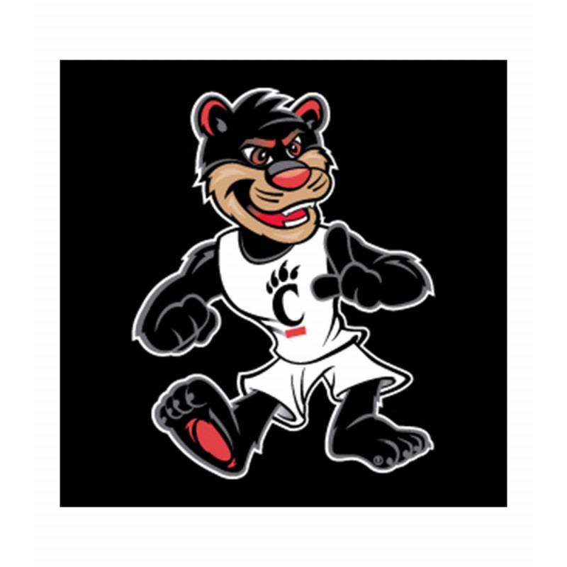 Auto Decal- Cincinnati Bearcat Walking Mascot-4x4