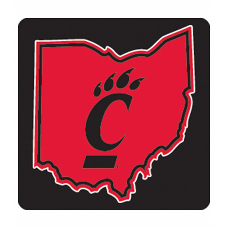 Auto Decal- C-Paw in State-Red-3x3