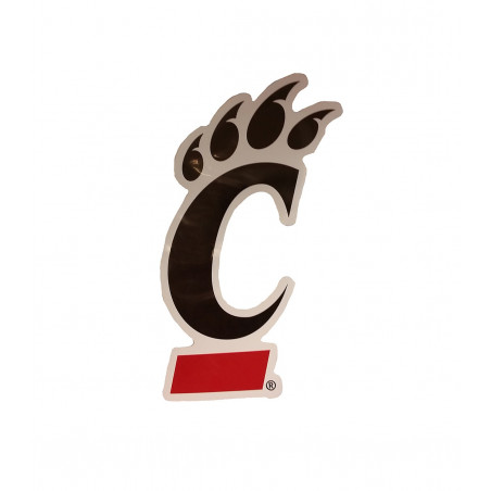Cincinnati Bearcats Medium-size C-Paw Magnet 8.25x5.25