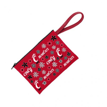 Cincinnati Bearcats Satin Leather Wristlet