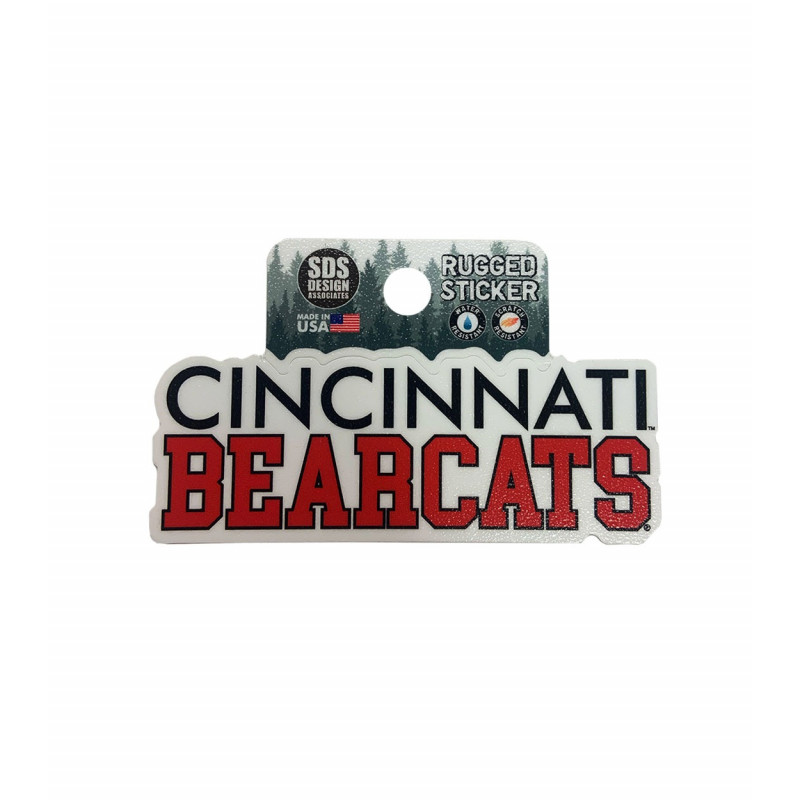 Cincinnati Bearcats Stack Rugged Sticker
