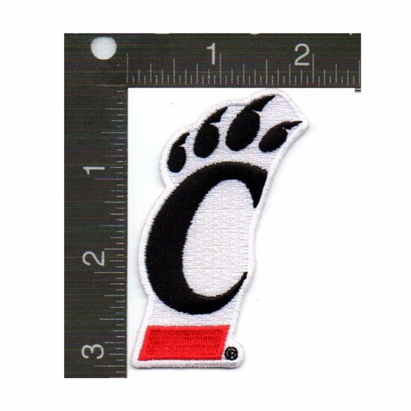 Jardine Cincinnati Bearcats C-Paw Iron-On Embroidered Patch