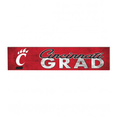 Cincinnati Grad Red Block Sign 3 x 13