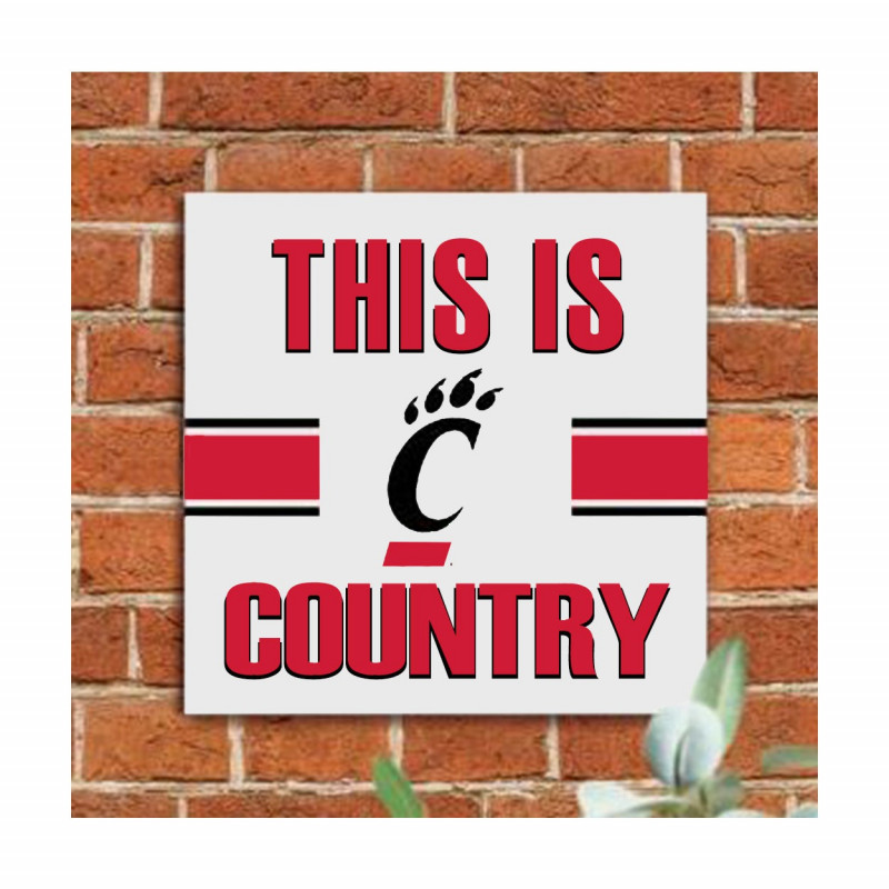 This Is Bearcat Country 19-3/4 x 19-3/4 Canvas Print