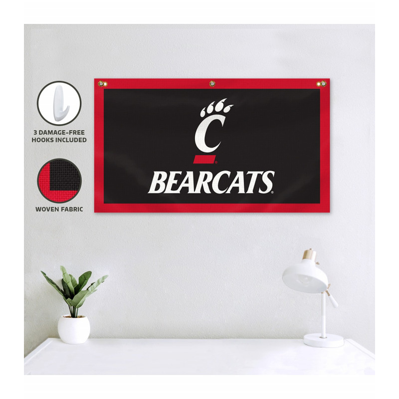 Cincinnati Bearcats 17x30 Canvas Banner