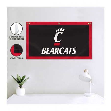 Cincinnati Bearcats 17x30 Canvas Banner