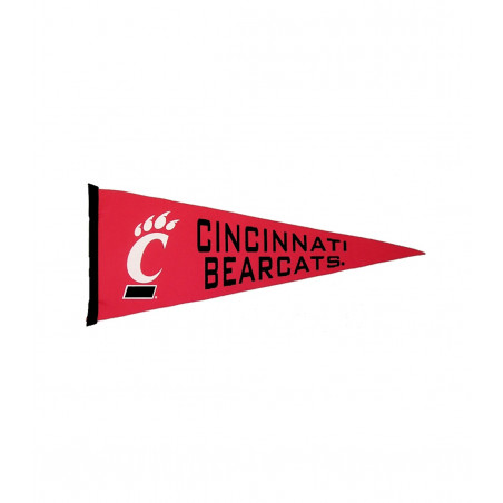 Cincinnati Bearcats Felt Pennant with White C-Paw