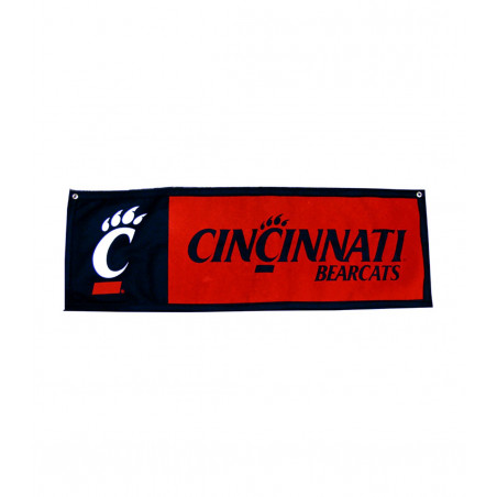 Red and Black 12x36 Cincinnati Bearcats Pennant