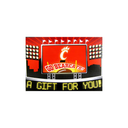 Cincinnati Bearcats Card with Gift Card Insert