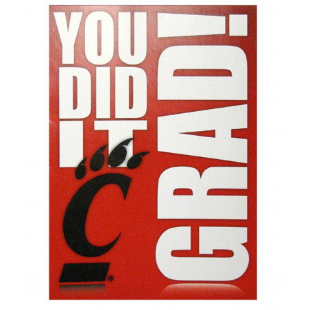 Cincinnati Bearcats Fanatic Cards You Did It Grad Card