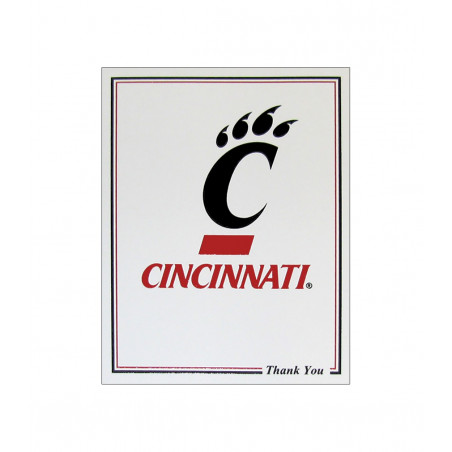 Cincinnati Bearcats Thank You Cards 10 pack