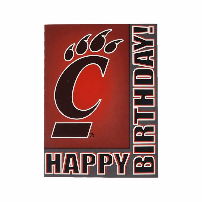 Fanatic Cincinnati Happy Birthday Card