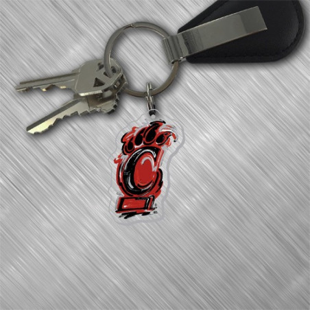 Cincinnati Bearcats Acrylic Justin Patten C-Paw Keytag