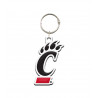 Cincinnati Bearcats C-Paw Key Tag with White Trim