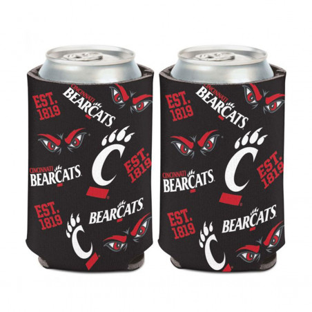 Wincraft Cincinnati Bearcat C-Paw Scatterprint Can Coozie