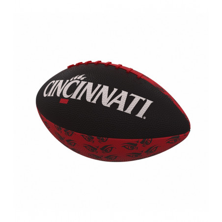 Mini Red and Black Bearcat Eyes Football