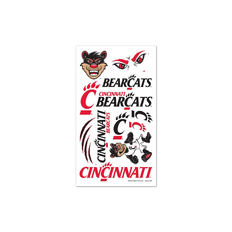 Cincinnati Bearcats Temporary Tattoos
