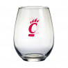 Cincinnati Bearcats Stemless C-Paw Wine Glass