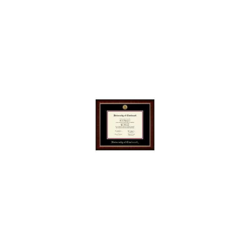 University of Cincinnati Gold Medallion Murano Frame 5