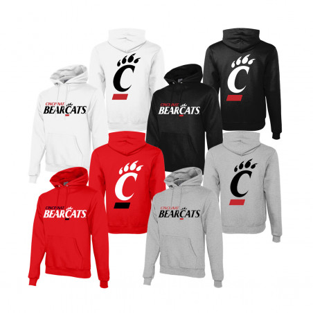 Champion Cincinnati Bearcats Logo & C-Paw Hooded Sweatshirt
