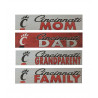 Cincinnati Bearcats Miscellaneous Family 3 x 13 Wooden Signs