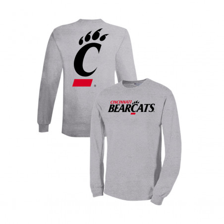 Cincinnati Bearcats Champion Logo & C-Paw Long Sleeve Tee