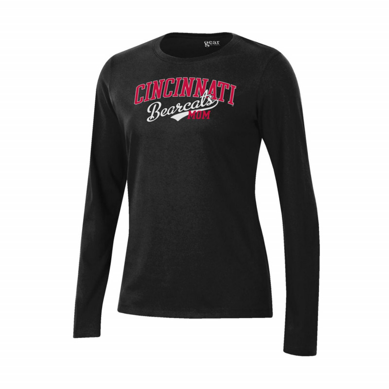 Gear for Sports Cincinnati Bearcat Mom Black Long Sleeve Tee