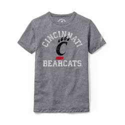 League Cincinnati Bearcats Youth Gray Tri-Blend Tee