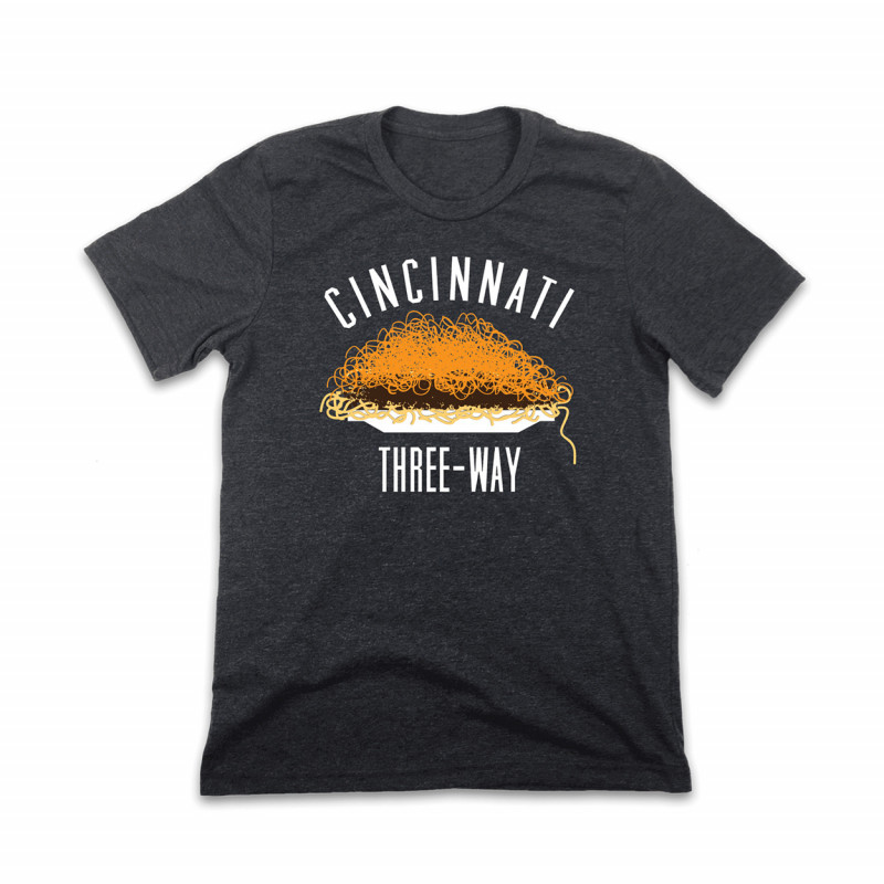 Cincinnati Ohio Retro 3-way Chili T-shirt