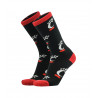 Black Repeating C-Paw Crew Socks