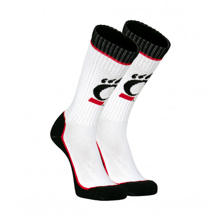 Black and White C-Paw Athletic Crew Sock
