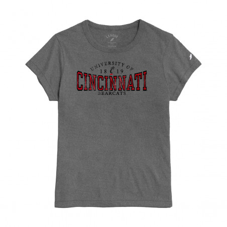 League University of Cincinnati Women's Gray Tee