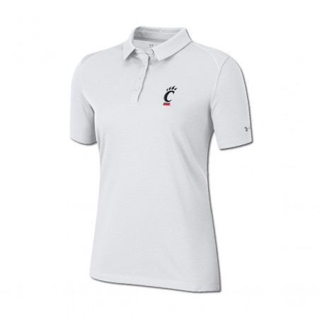 Under Armour Cincinnati Bearcats Women's White Heatgear Polo