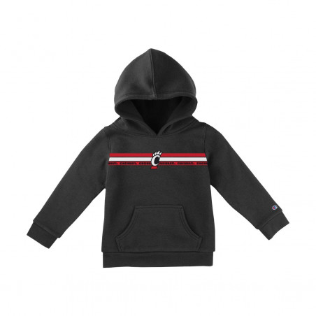 Champion Cincinnati C-Paw Youth Hoodie w/ Stripes