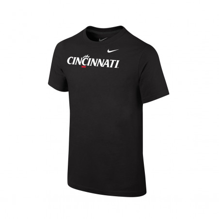 Nike Cincinnati Bearcats Youth Black Core Short Sleeve Tee