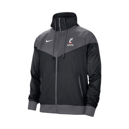 Nike Cincinnati Bearcats Black/Gray Windrunner Jacket