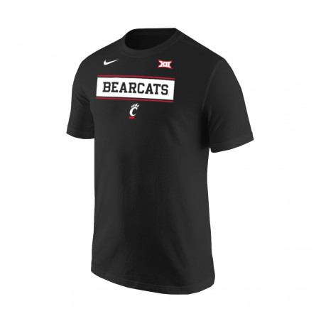 Cincinnati Bearcats Nike Big 12 Black Core T-shirt