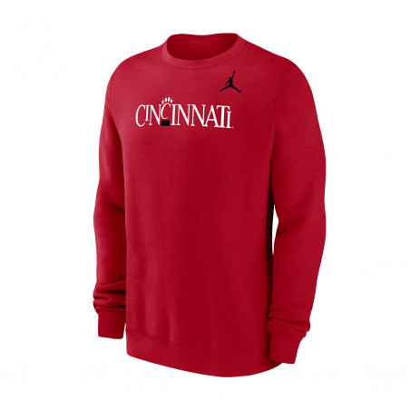 Nike Jumpman Cincinnati 1990s Logo Club Fleece Crew