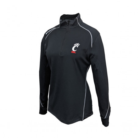 Columbia Cincinnati Womens Black Shotgun Quarter Zip