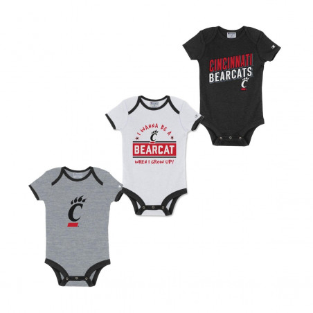 Champion Cincinnati Bearcats Infant 3-Pack Onesie Set