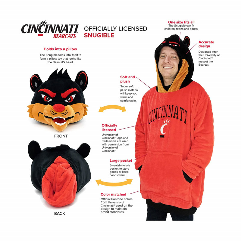 Snugible Cincinnati Bearcats Mascot Hoodie