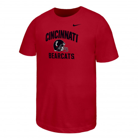 Red Youth Cincinnati Bearcats Helmet Tee