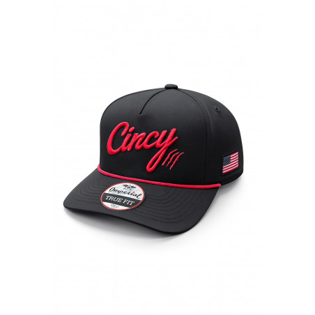 Black Rope Hat Cincy Script Claw