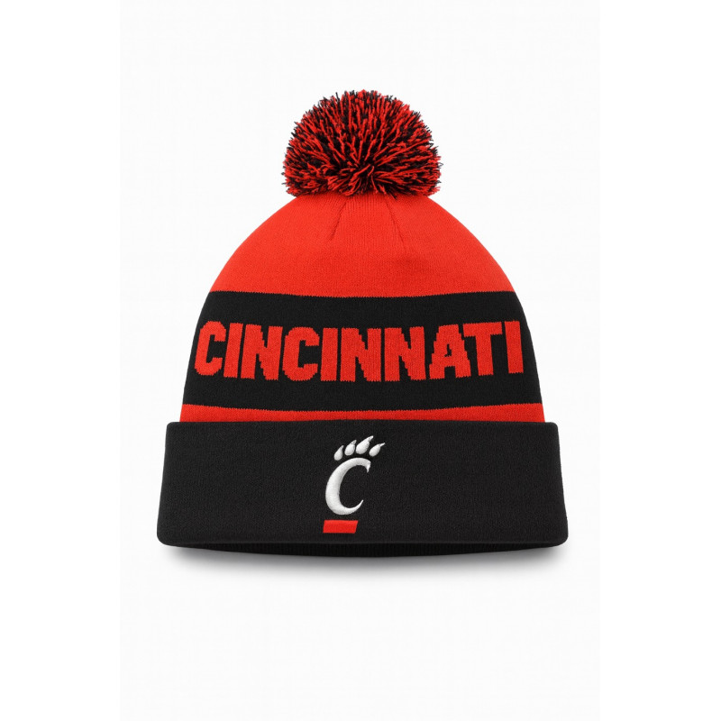 Cincinnati Bearcats Peak Stripe Beanie