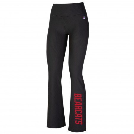 Bearcats Ribbed Flare Legging in Black
